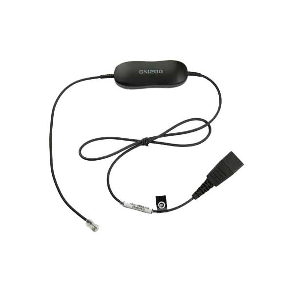 Cáp kết nối GN1200, dạng thẳng - Jabra GN 1200 0.8m Straight QD (P/N: 88001-99)