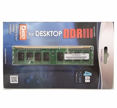 Bộ nhớ trong PC Dato 4Gb DDR3 1600