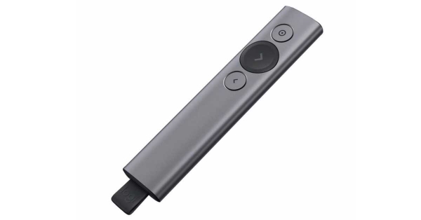 Bút (Chuột) trình chiếu Logitech SPOTLIGHT XÁM ĐEN (SLALE)