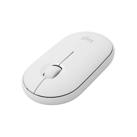 Chuột Bluetooth Silent Logitech Pebble M350 (Trắng)