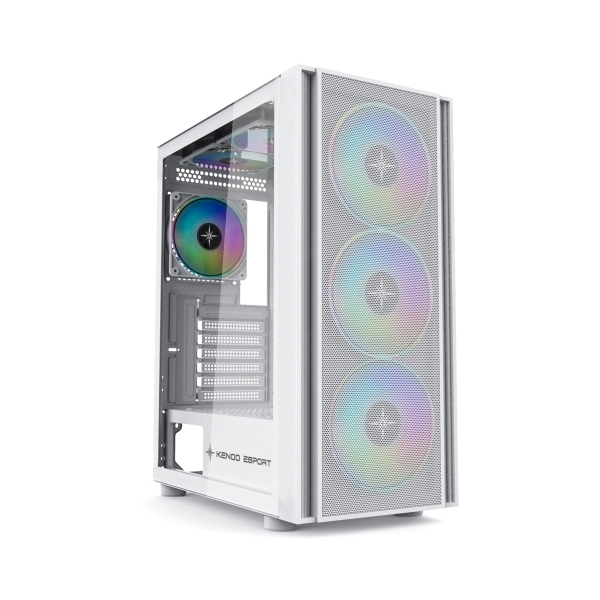 Vỏ máy tính Kenoo Esport EM700-3F màu trắng - (Size E-ATX)
