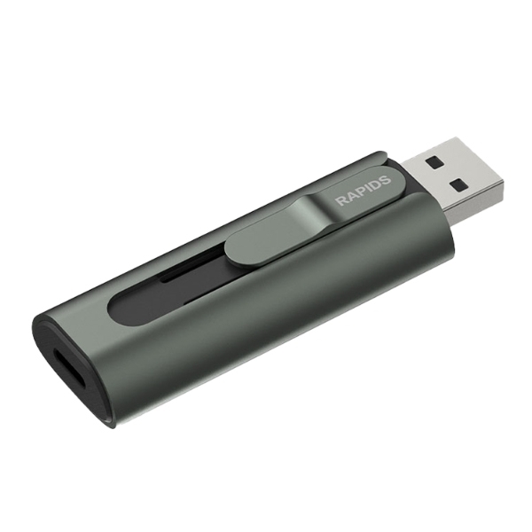Ổ cứng di động SSD HIKSEMI 1Tb Rapids S1000 (Type-C và USB3.2/ 1000MB/s/ 1000MB/s/ Xám)