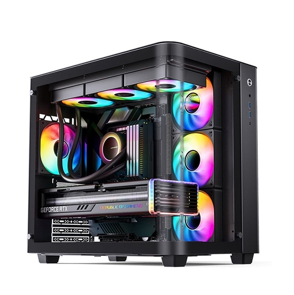 Vỏ máy tính Jonsbo TK-3 Black (Mid Tower/ ATX/ Đen)