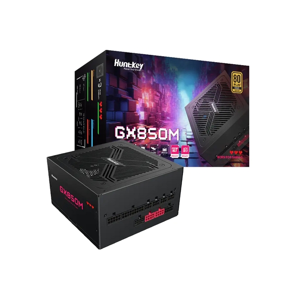 Nguồn máy tính Huntkey GX850M (850W/ 80 Plus Gold/ Full-Modular/ ATX/ Đen