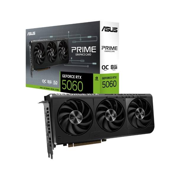 Cạc màn hình Asus Prime GeForce RTX 5060 8GB GDDR7 OC Edition