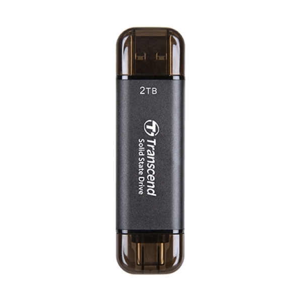 Ổ cứng di động SSD Transcend 2Tb TS2TESD310C (Type-C và USB3.2/ 1050Mb/s/ 950Mb/s/ Đen)