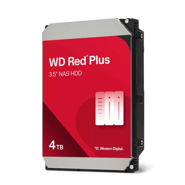 Ổ cứng nas Western Digital Red Plus 4TB WD40EFZZ (3.5Inch/ 5400rpm/ Cache 128MB/ SATA3)