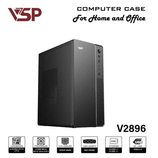 Vỏ Case văn phòng VSP M-ATX/I-ATX V2896