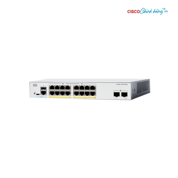 Switch Cisco C1200-16P-2G 16-Ports GE PoE+ 120W, 2 GE SFP Uplink