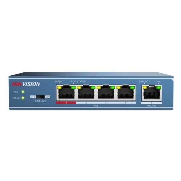 Switch mạng PoE 5 cổng DS-3E0105P-E