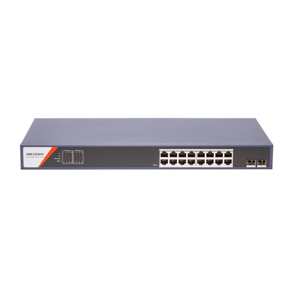 Smart Switch PoE Hikvision DS-3E1518P-SI-16P2F (16 x 10/100/1000M PoE Ports, 2 x 100/1000M SFP)