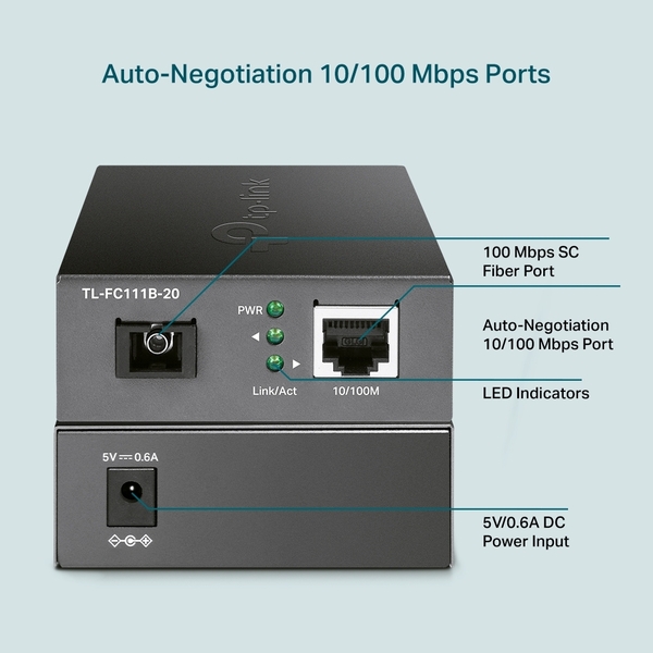 Bộ chuyển đổi quang điện 10/100Mbps TP-Link TL-FC111A-20