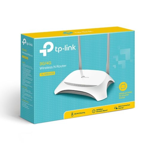 Router Wi-Fi Chuẩn N 3G/4G TP-Link TL-MR3420 (dùng USB 3G/4G)