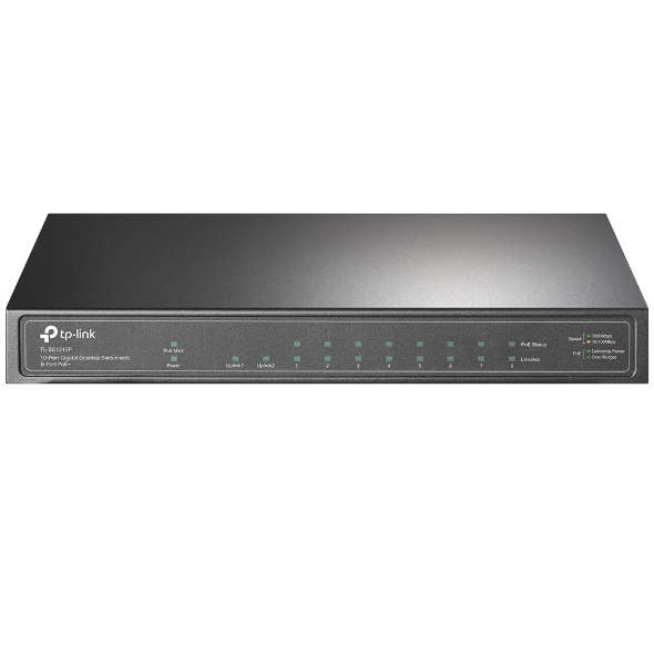 Switch gigabit POE+ TP-Link TL-SG1210P với 8 cổng POE+