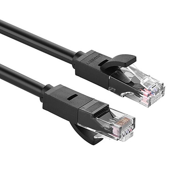 Cáp mạng cat6 UTP gigabit Ugreen 20158 0.5M màu đen