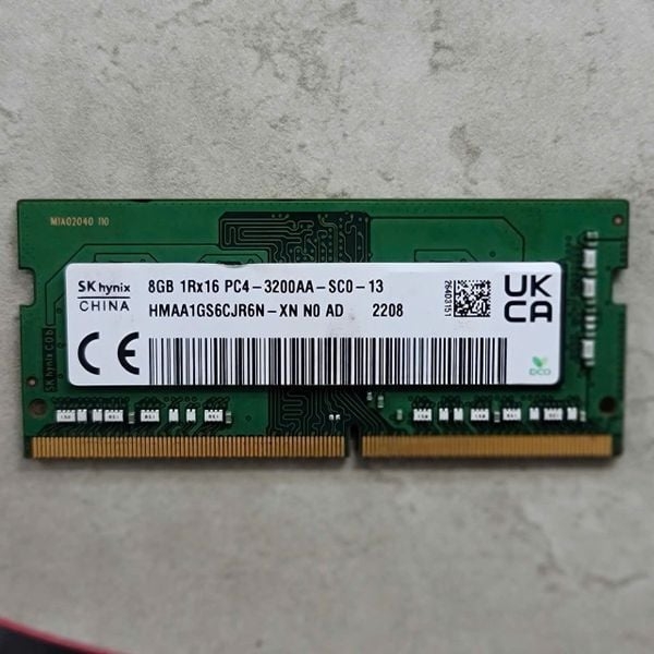 Ram Laptop DDR4 Hynix 8GB 1Rx16 PC4-3200AA (HMAA1GS6CJR6N-XN)