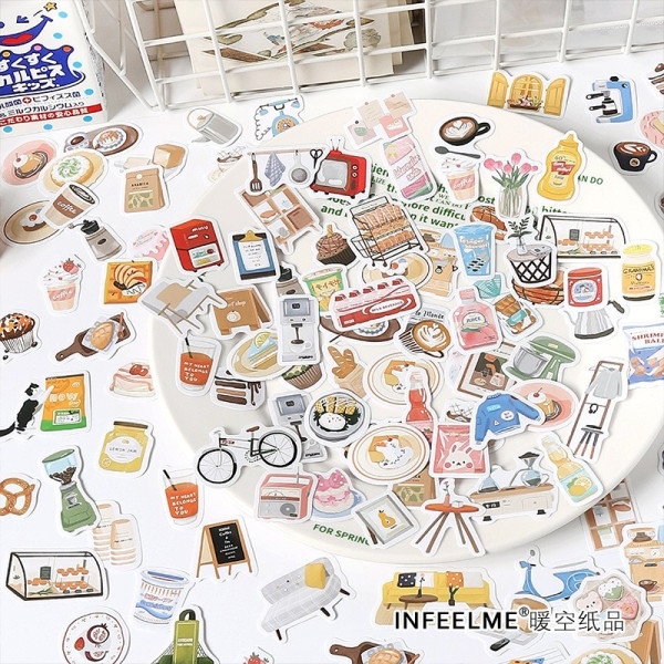 Túi 100 Sticker Đồ Vật