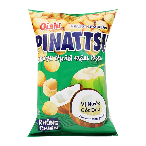 Snack Đậu Phộng PINATTSU - Vị Nước Cốt Dừa
