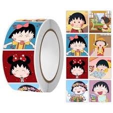 Cuộn 500 Sticker Hình Maruko-chan