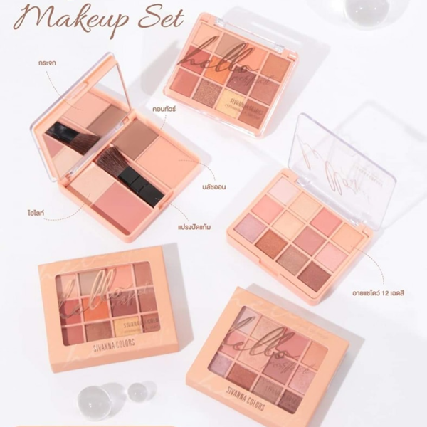 Bảng Phấn Mắt 12 Ô Sivanna Color Hello Perfect Eyeshadow & Contour ...