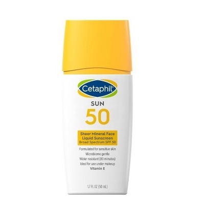 [Bill Mỹ] Kem chống nắng vật lý Cetaphil Sheer Mineral Sunscreen Spf 50 dành cho da nhạy cảm