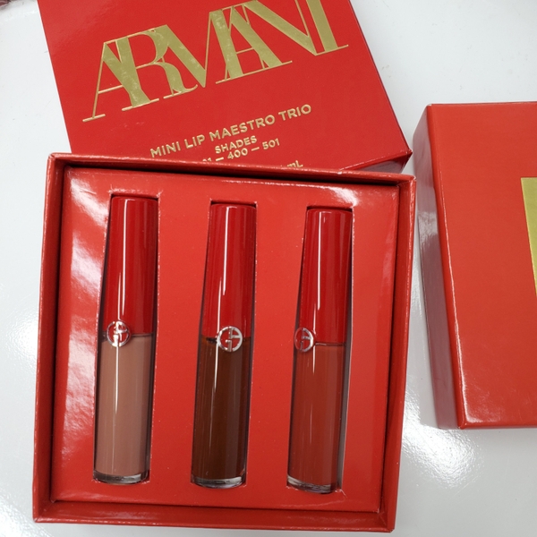 Set 3 Son Armani Mini Lip Maestro Trio