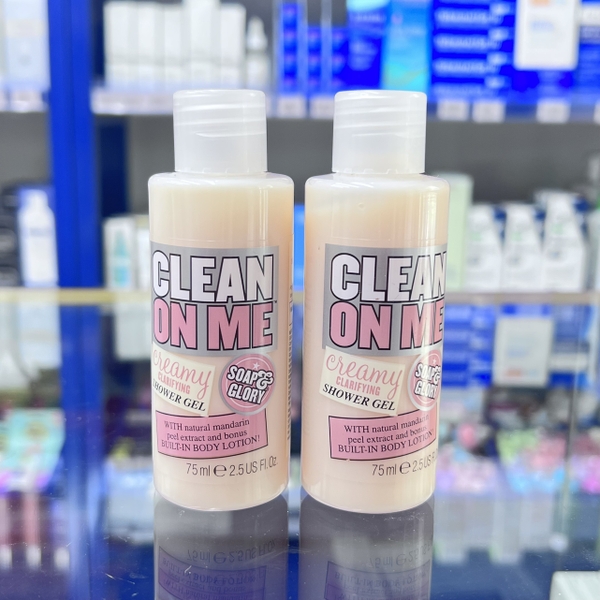 [Mini] Sữa Tắm Soap & Glory Clean On Me Creamy Clarifying Shower Gel 75 ML
