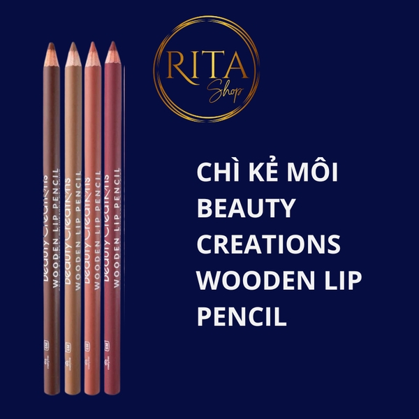 Chì kẻ viền môi Beauty Creations Wooden Lip Pencils