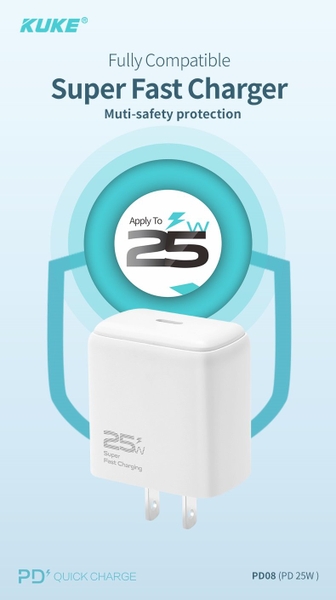 Củ Sạc 25W KUKE - PD08