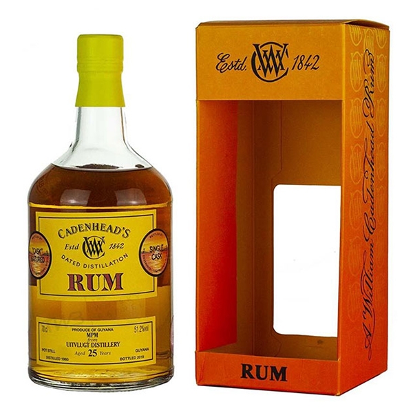 Rượu Rum Cadenhead Guyana Uitvlugt 25
