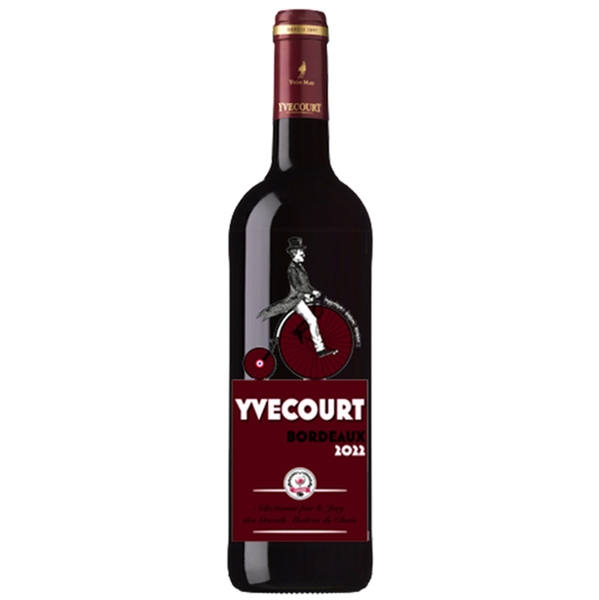 Rượu vang Pháp Yvecourt Bordeaux Rouge