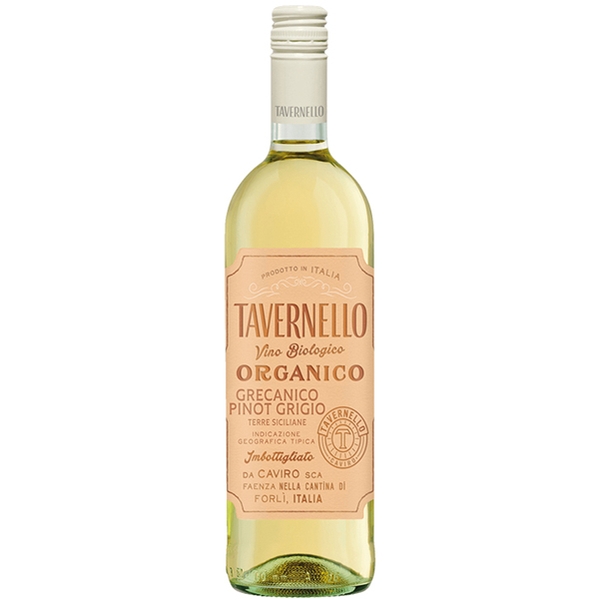 Rượu Vang Ý Tavernello Organico Grecanico Pinot Grigio Terre Siciliane
