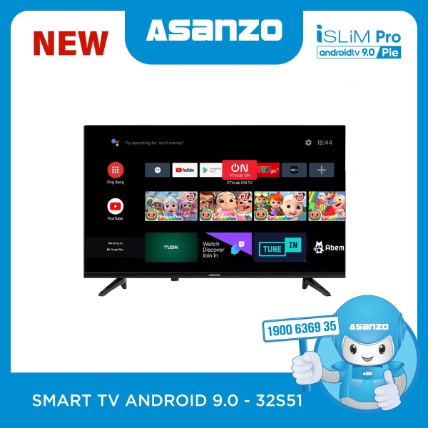 Smart TV iSLIM PRO 32”- 32S51 (Android 9.0 Pie)