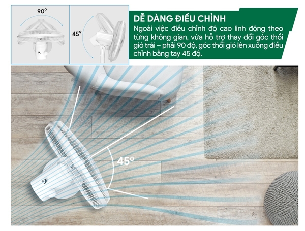 QUẠT ĐIỆN KIỂU ĐỨNG KHÔNG REMOTE MODEL AM520