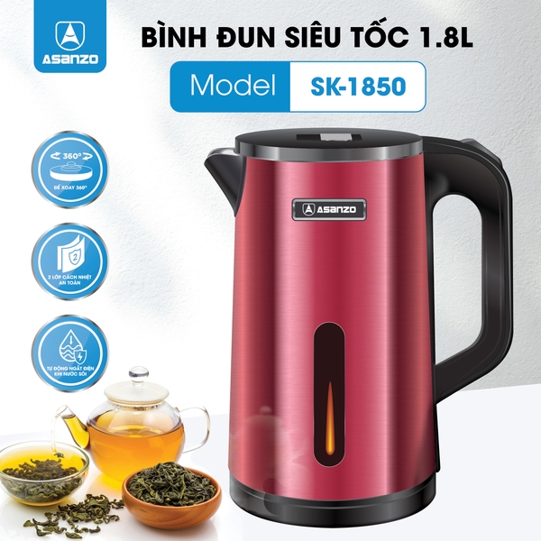 ẤM ĐUN SIÊU TỐC 2 LỚP 1.8L SK-1850