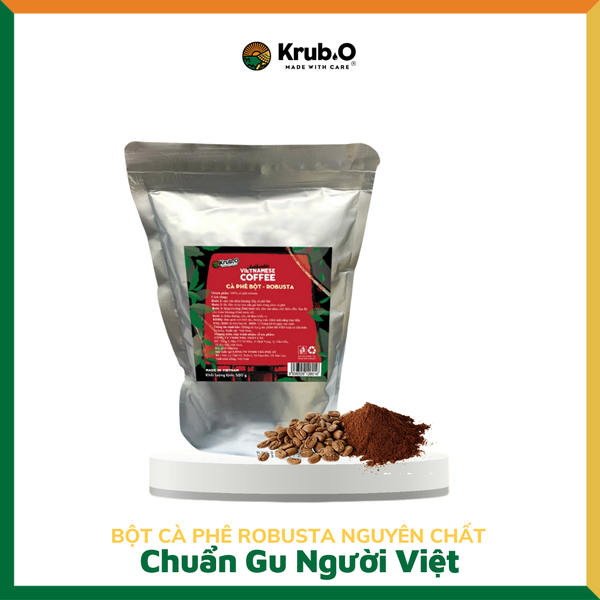 Cà Phê Bột Robusta Krub.O (Gói 500g)