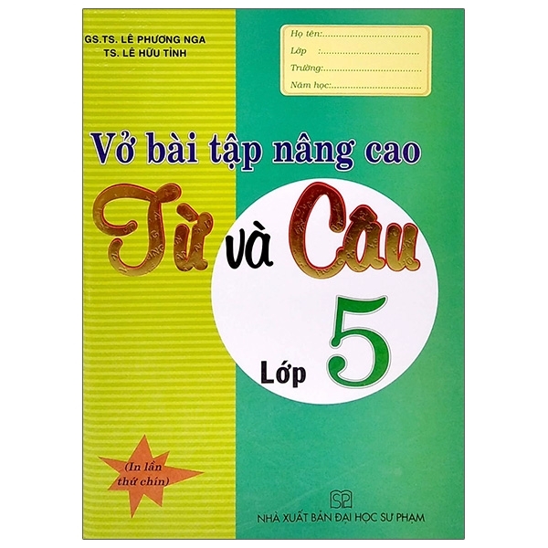 Vở Bài Tập Nâng Cao Từ Và Câu Lớp 5 (Tái Bản 2020) (DHSP) H-A