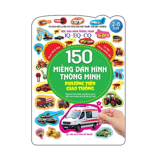 Bóc Dán Hình Thông Minh IQ-EQ-CQ 150 Miếng Dán Hình Thông Minh - Phương Tiện Giao Thông