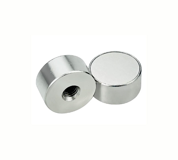 Nam Châm Đế Thép Có Nắp HXK / BMK21 Ren Trong Siêu Mạnh Phi 8-10-13-16mm