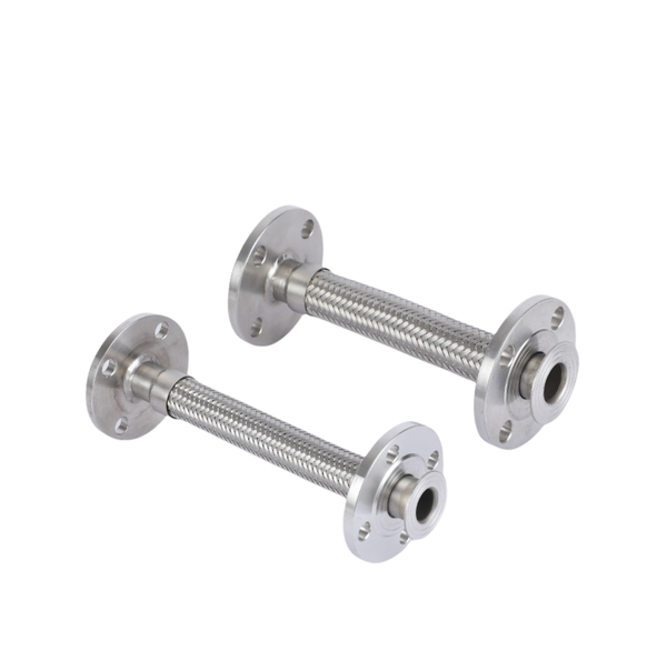 Ống mềm bằng thép không gỉ 304 có mặt bích lót PTFE