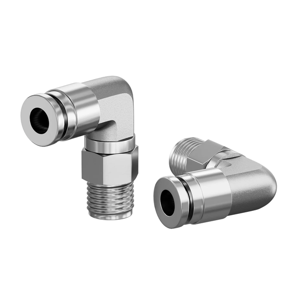 Đầu nối ống dẫn khí xoay được bằng thép không gỉ 304 PL46810121416