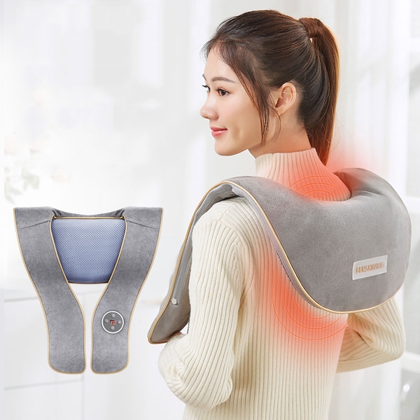 Máy massage đấm bóp thư giãn cổ vai gáy lưng eo cao cấp - hàng chính hãng