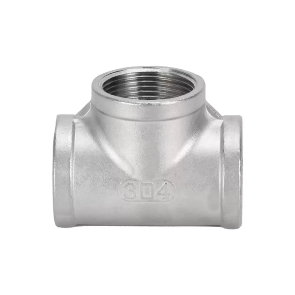 Khớp nối chữ T ren trong bằng thép không gỉ 304316L