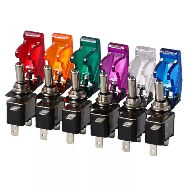 Công Tắc Gạt Có Đèn ASW07 DC12V 20A – Công Tắc Nguồn ONOFF Cho Xe Độ, Ô Tô, Xe Máy
