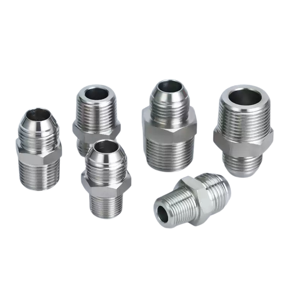 Khớp Nối Chuyển Tiếp Ống Thủy Lực Loại D Ren Côn Inox 304 Đầu Bi Thu Nhỏ