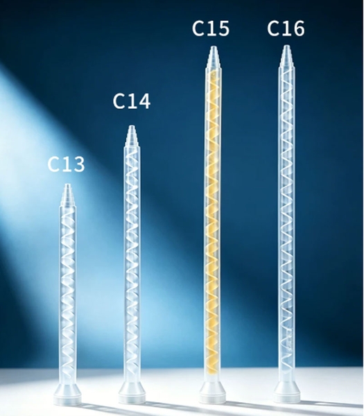 Ống Trộn Tĩnh AB MS10-32 Kèm Lõi Trộn Xoắn Màu Vàng
