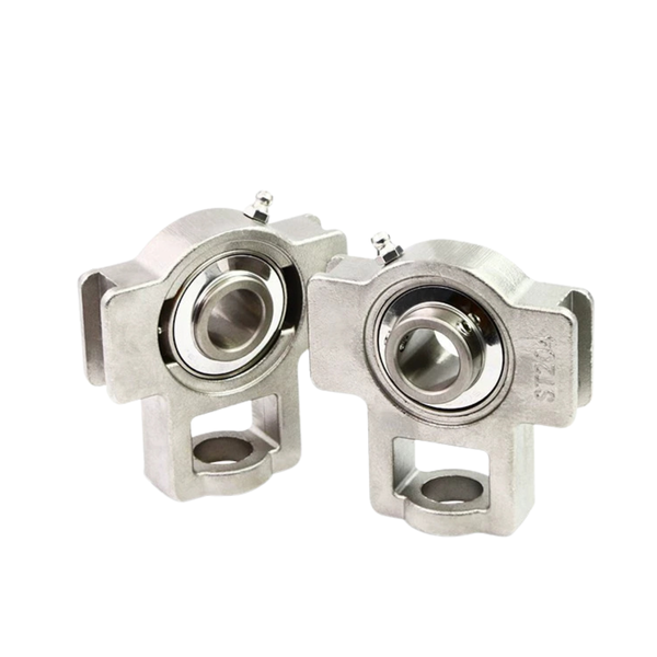 Gối đỡ con lăn lòng cầu vỏ inox (bản lề chữ T) SUCT