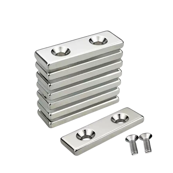 Nam châm hình chữ nhật hai đầu chìm cố định bằng bulong BLS31/32