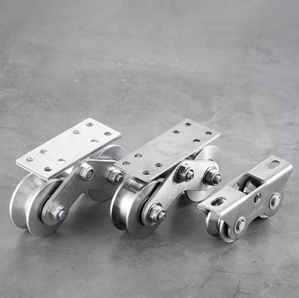 Bánh Xe Cửa Trượt inox 304 Tải Nặng UVH – Bánh Xe Ray Cửa Lùa 2 Rãnh, Bánh Xe Cổng Sắt