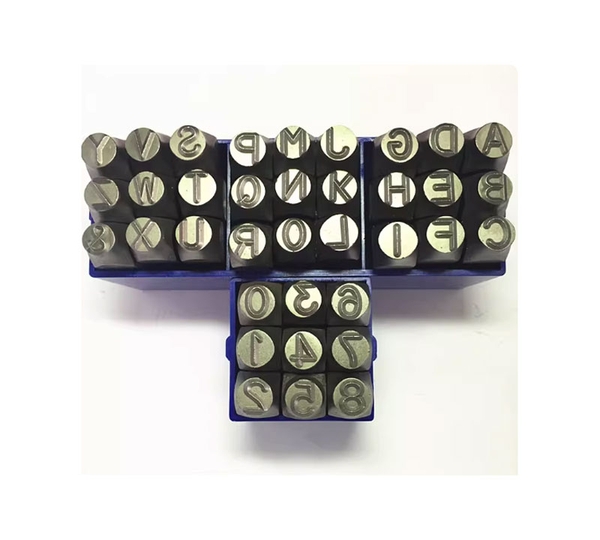 Bộ Đóng Số, Đóng Chữ Bằng Thép Hợp Kim Siêu Cứng – Dập Tay Công Nghiệp